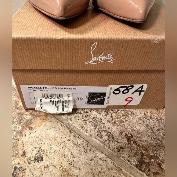 Christian Louboutin Pigalle Follies 100 Patent Nude - Picture 7 of 11
